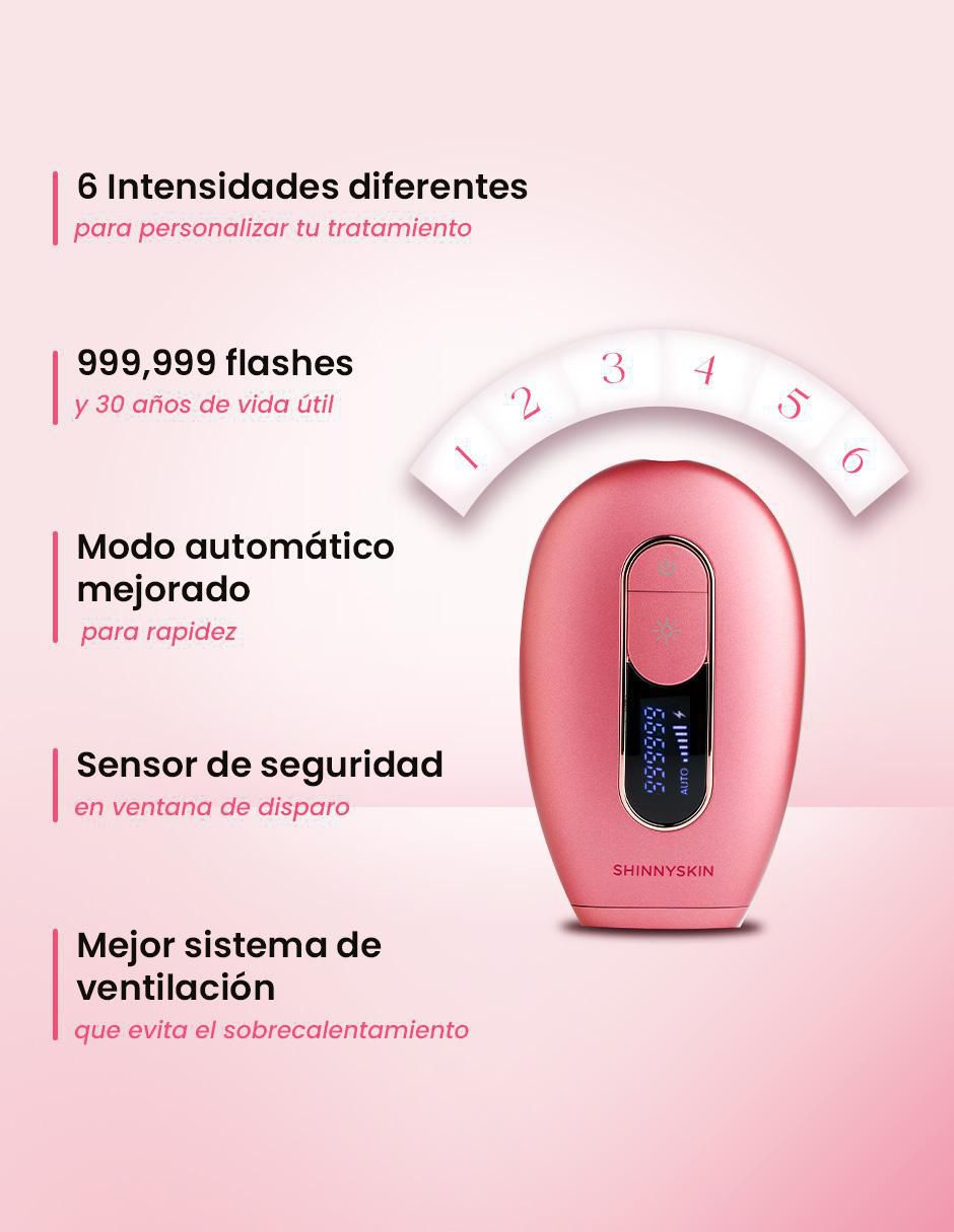Depiladora IPL para rostro y cuerpo Pro