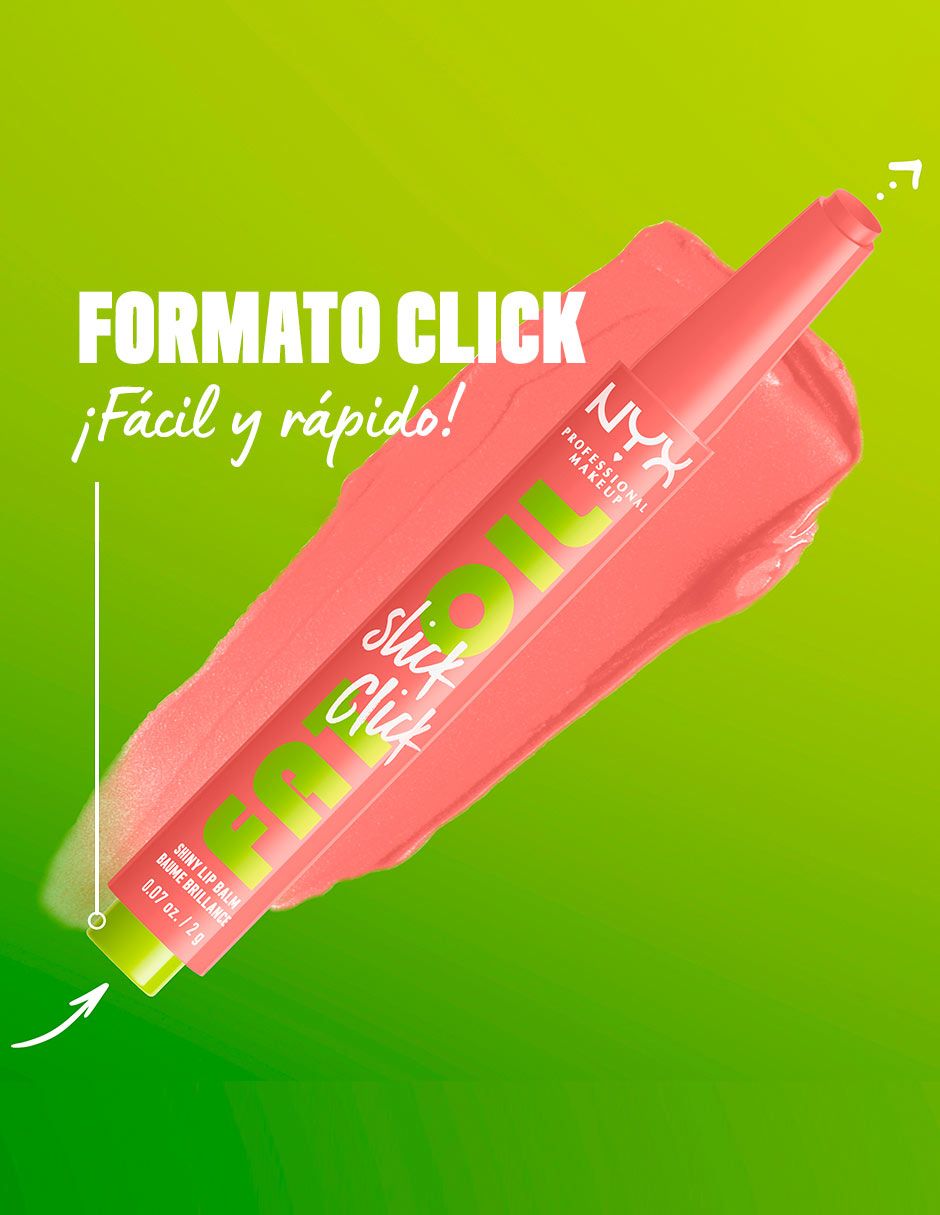 Labial brillante Professional Makeup Fat Oil Slick Click 7
