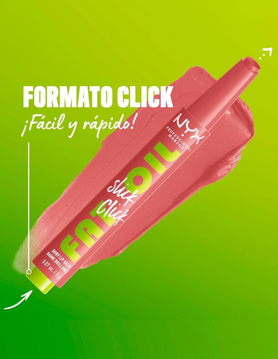 Labial brillante Nyx Professional Makeup Fat Oil Click