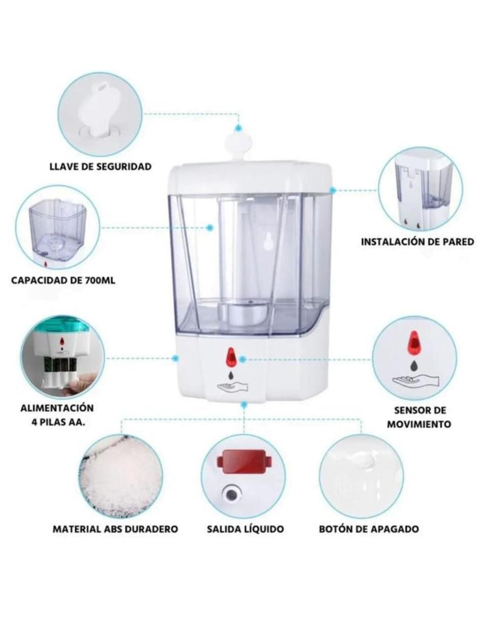 Dispensador de jabón con base de plástico