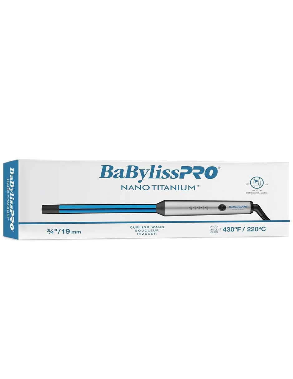 Tenaza Babyliss Pro 19 mm de nano titanium