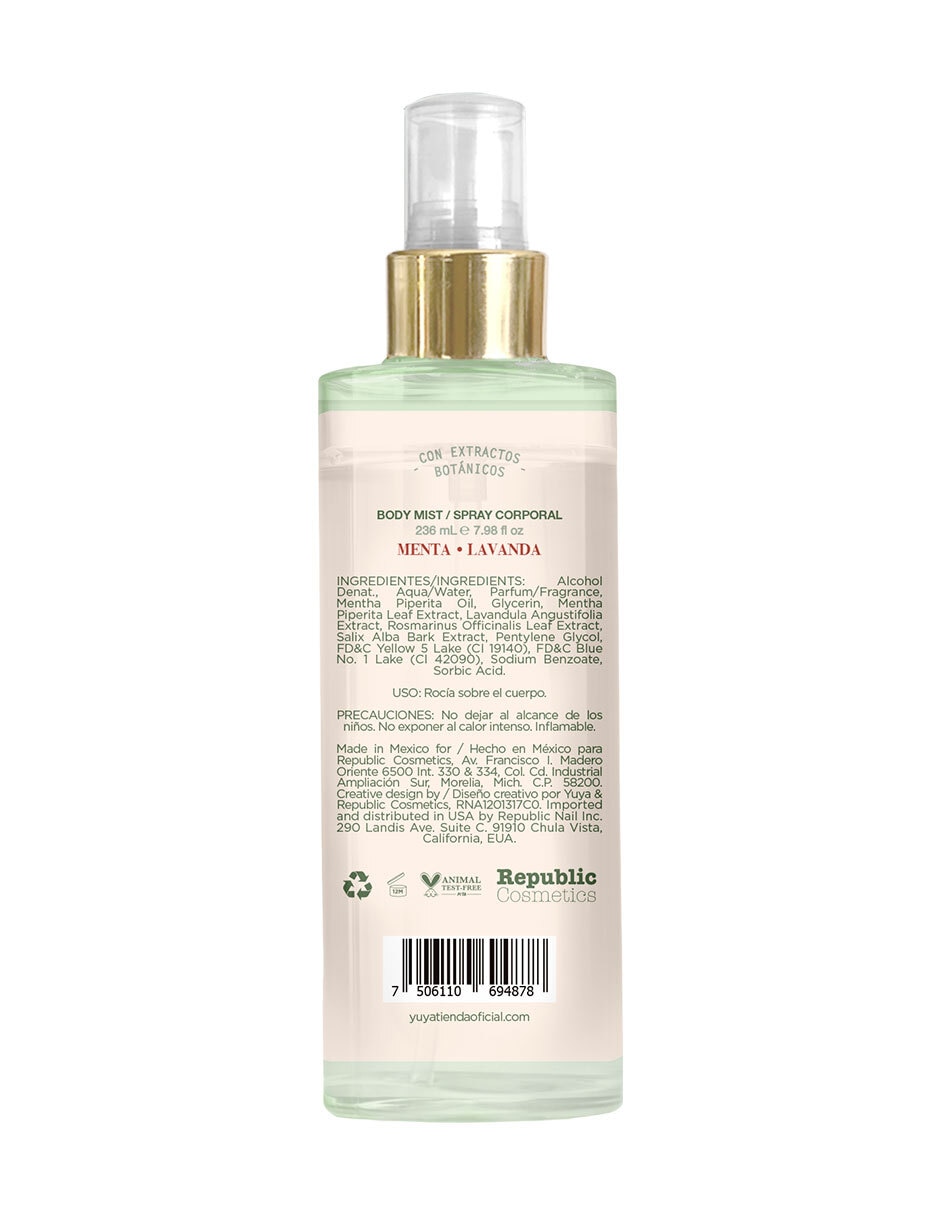Body mist Menta y Lavanda unisex 2
