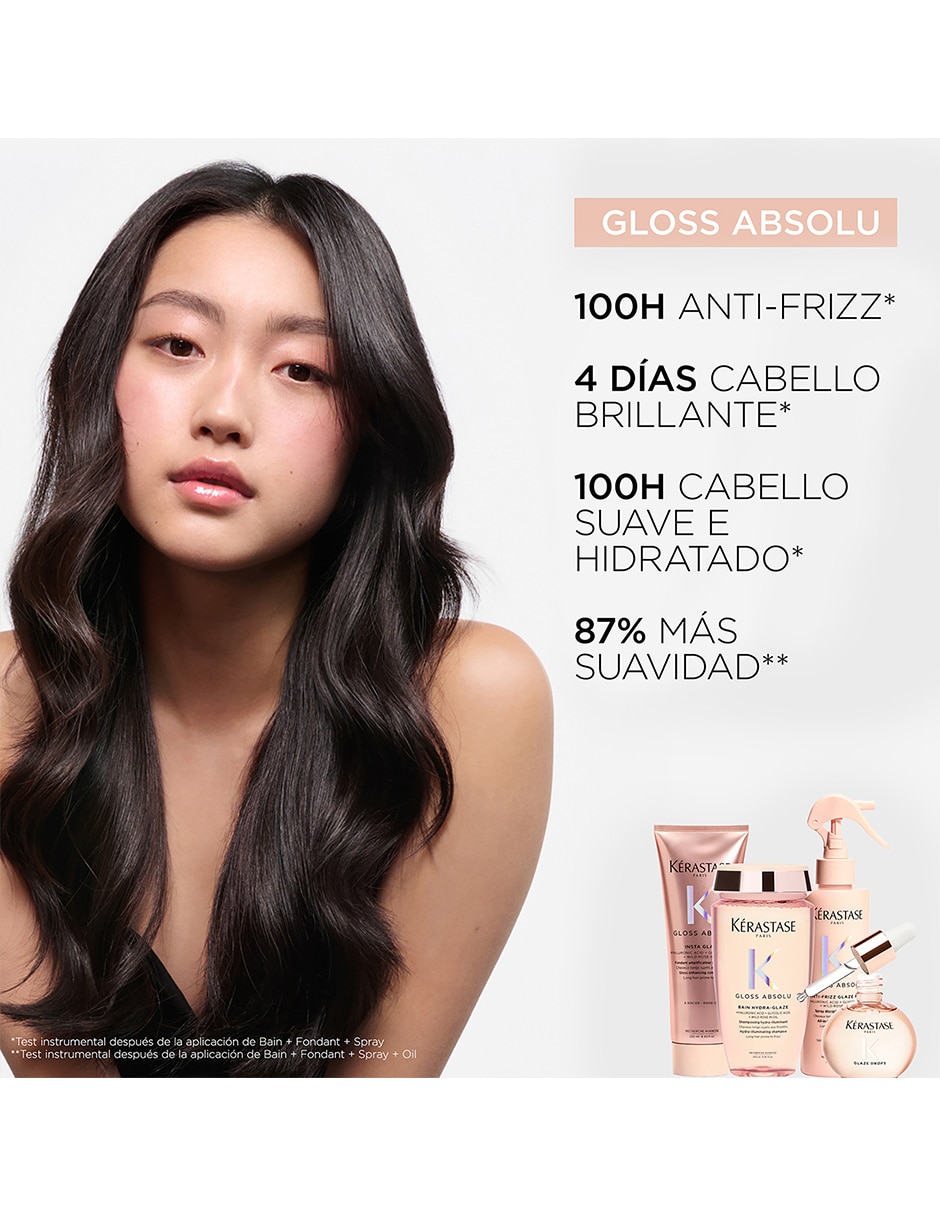 Shampoo para cabello seco Bain Hydra-Glaze Kérastase Gloss Absolu 250 ml 4
