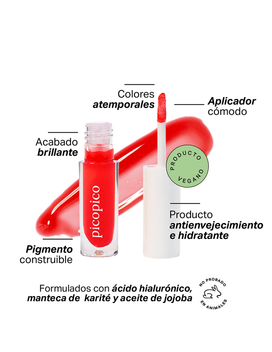 Brillo labios Pico Pico traslúcido