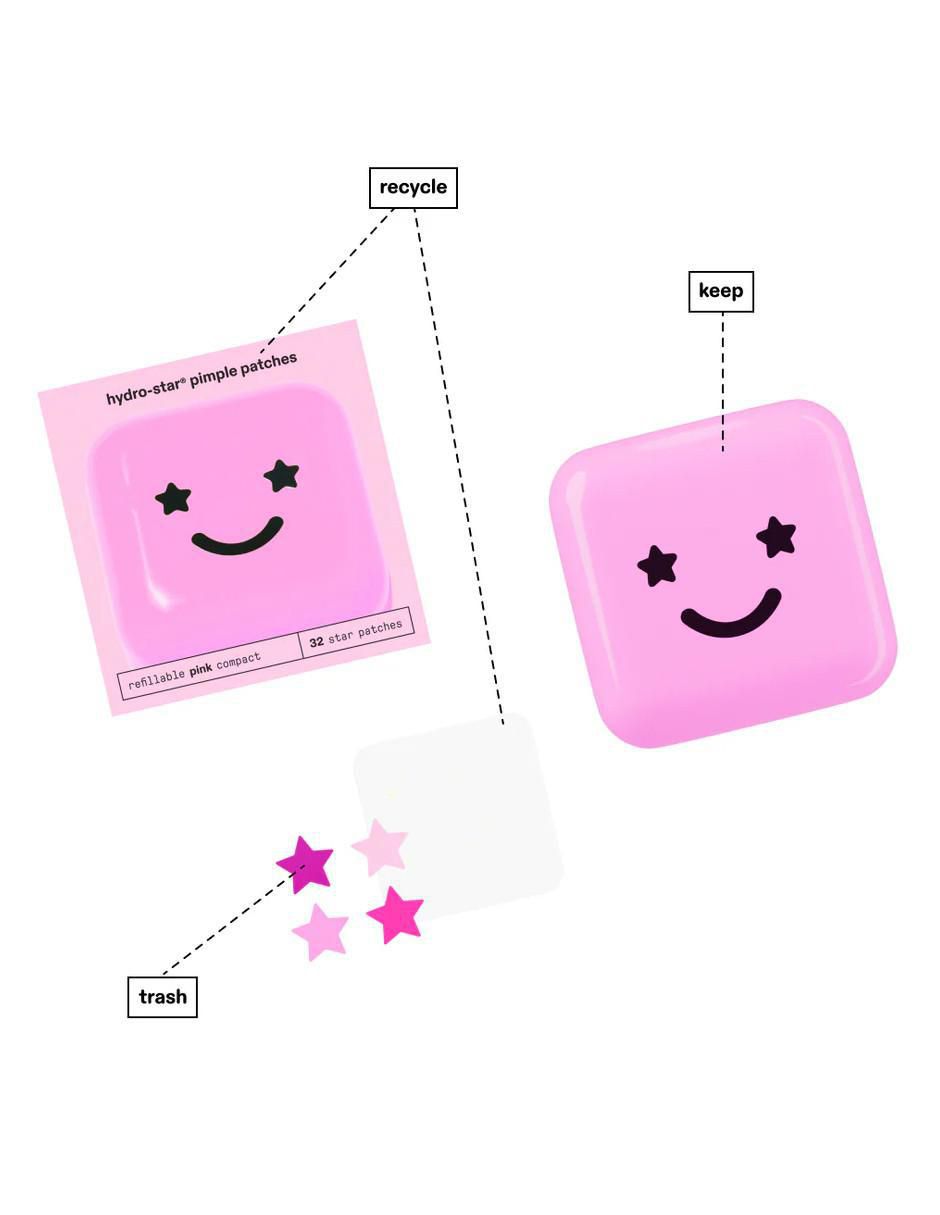 Parches para acné hydro-stars Big Pink 2