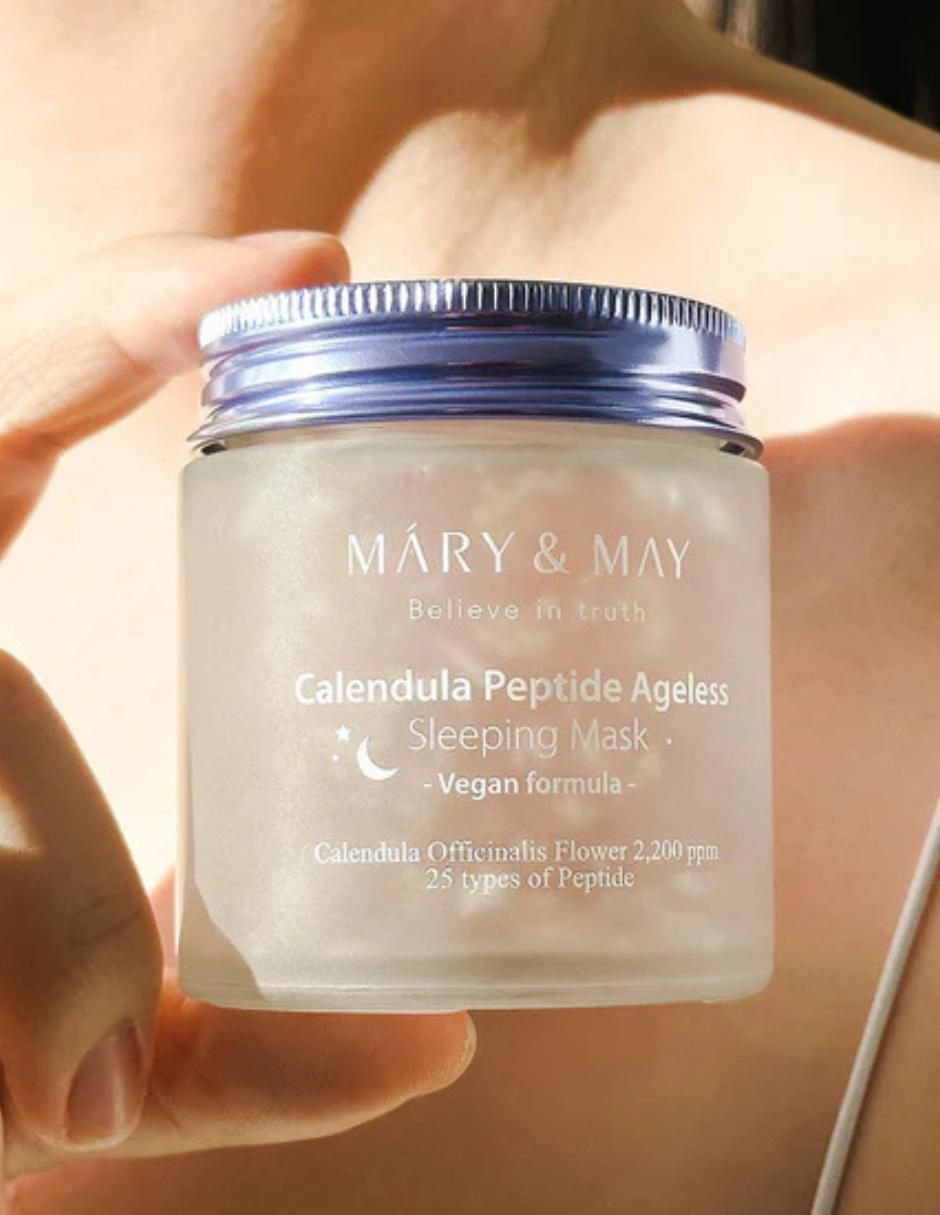 Mascarilla Vegan Calendula Peptide Ageless para hidratar Mascarilla Vegan Calendula Peptide Ageless para hidratar