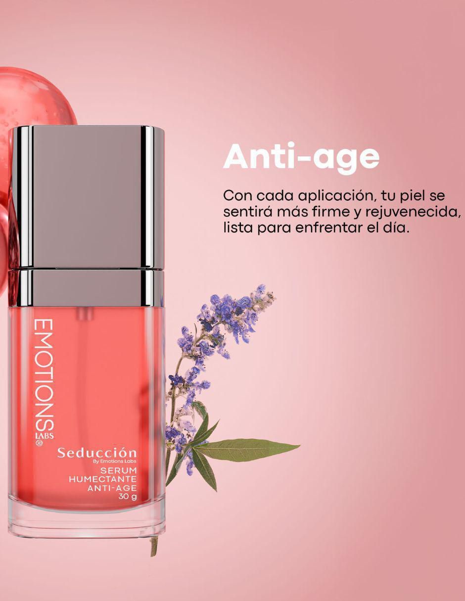 Sérum facial hidratante antiarrugas con ácido hialurónico, niacinamida, vitamina e y extracto de sauce gatillo Seducción para piel normal y seca 2