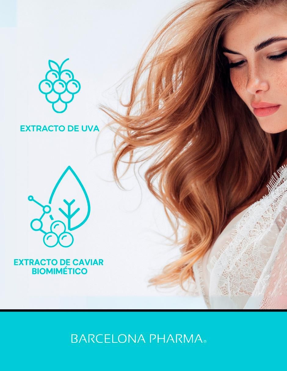Kit tratamiento capilar Caviar Reestructurante Shampoo + Leave In reparador Barcelona Pharma