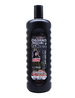 Shampoo protector de color para cabello Organo Nogal y Té Negro Libre de Canas Indio Papago 1.1 L