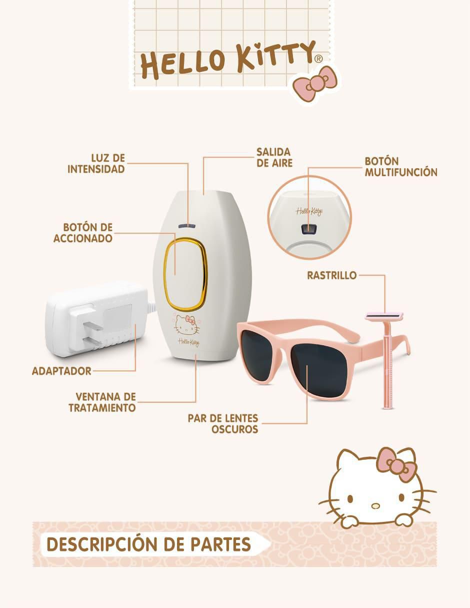 Depiladora IPL para rostro y cuerpo Sanrio HK-IPL