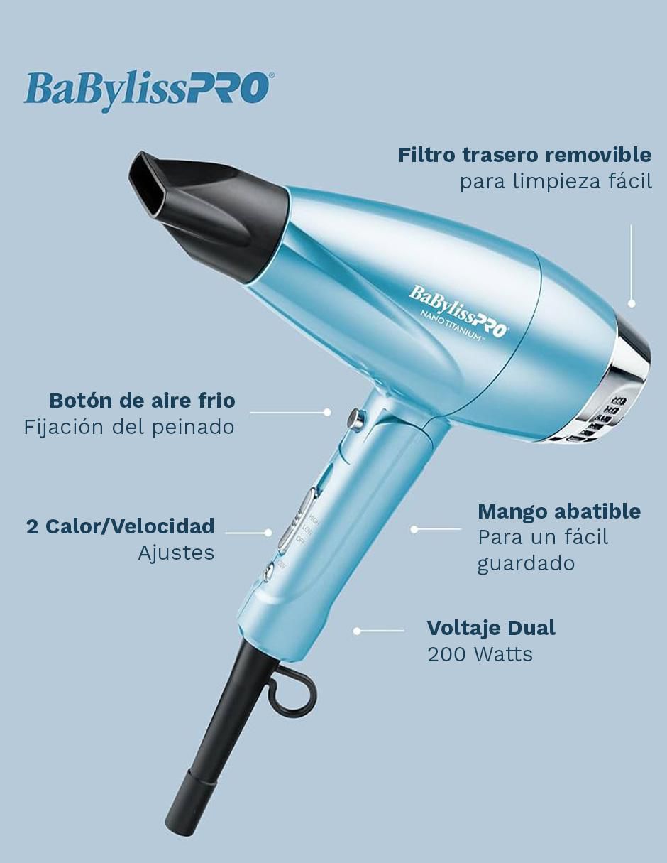 Secadora de cabello Nanotitanium BNT910 8