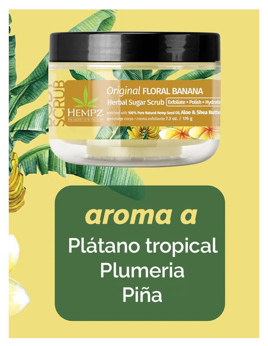 Limpiador exfoliante de plátano floral 176g para todo tipo de piel