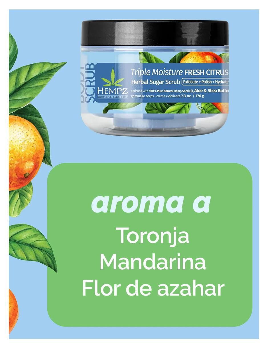 Limpiador exfoliante triple humectación fresh citrus 176g para todo tipo de piel