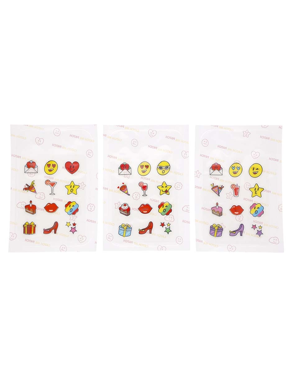 Parches para acné parche anti acné - emoticon holiday vibes 36 piezas catch me parch 1