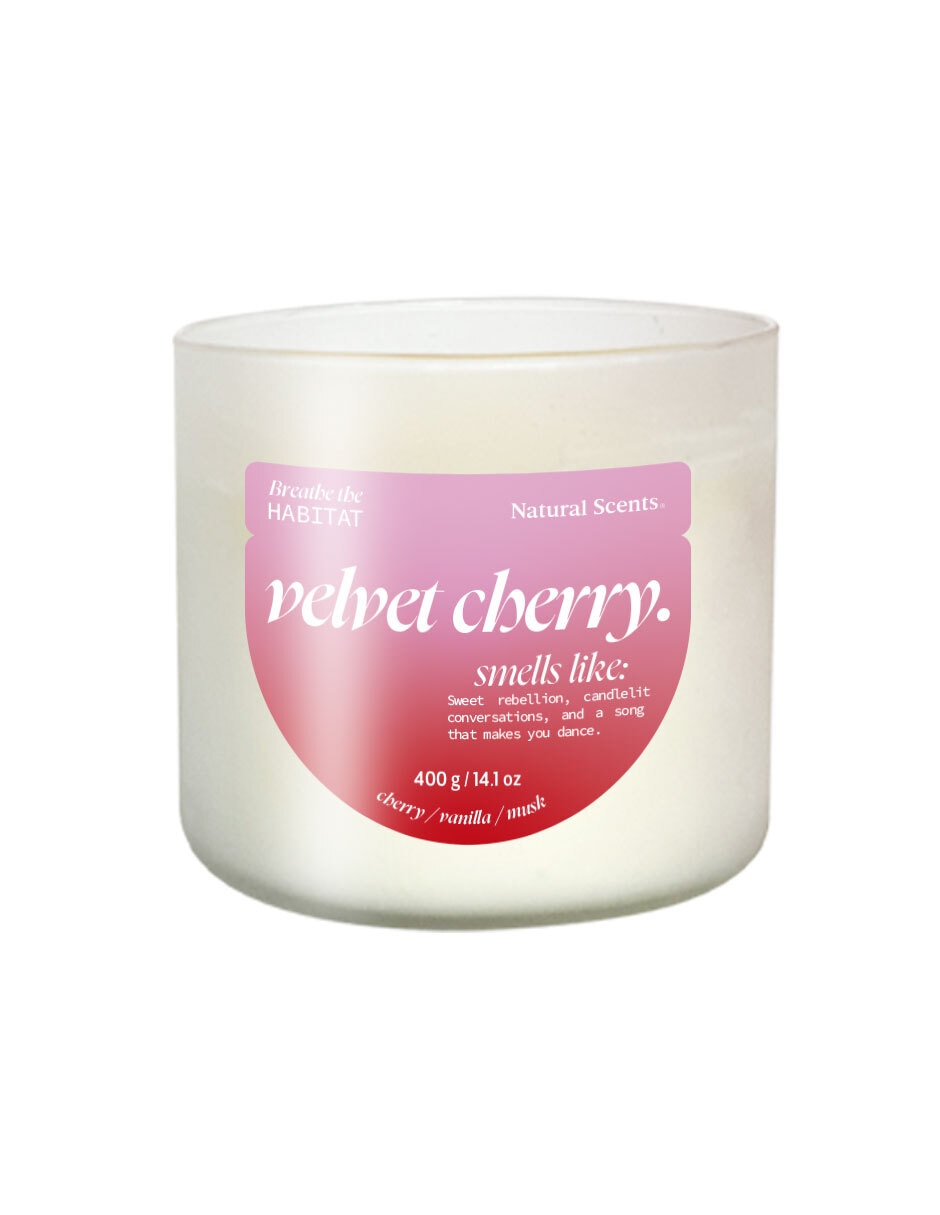 Vela aromática Hábitat aroma cereza Vela aromática Hábitat aroma cereza
