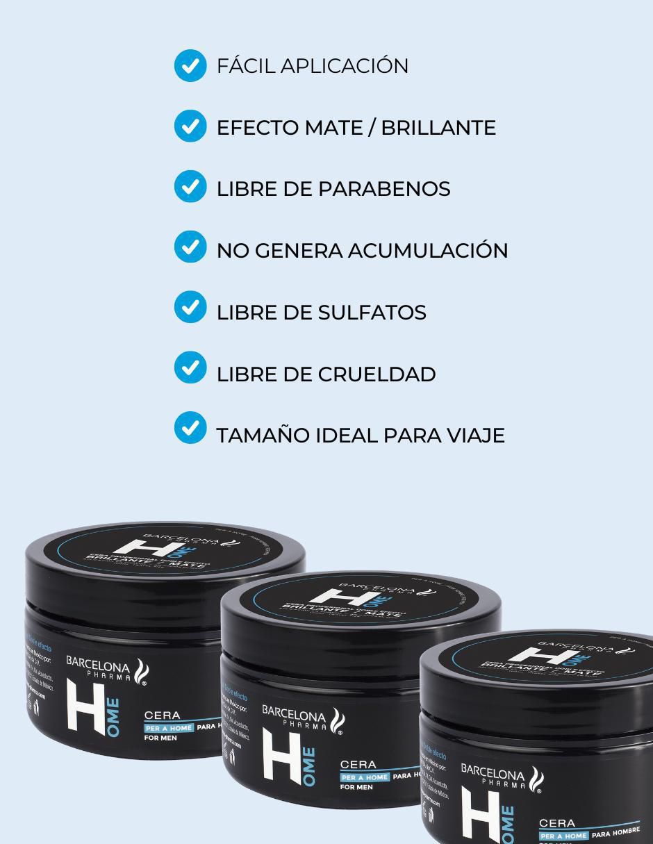 Set de cera para cabello Barcelona Pharma para suavizar
