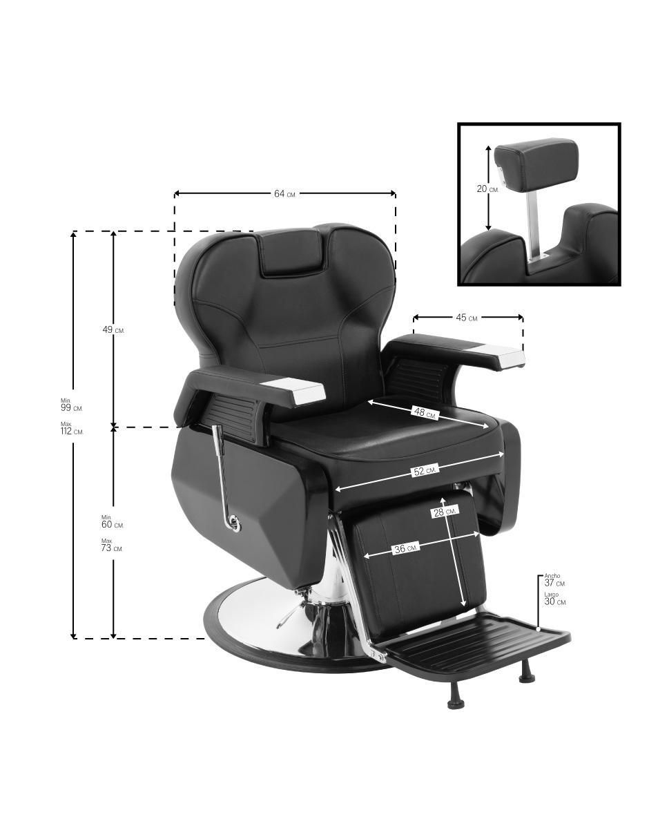 Sillón para barbería 8