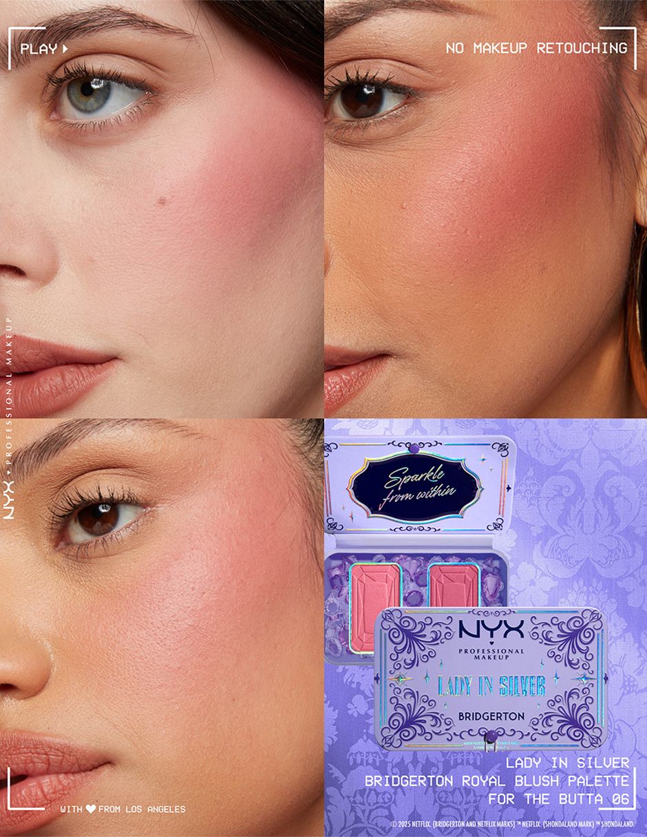 Blush en polvo compacto professional makeup Bridgerton 25 4