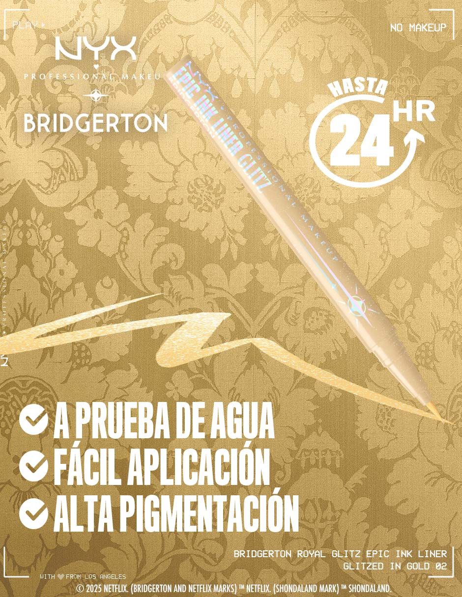 Delineador líquido para ojos metálico Professional Makeup bridgerton 25 2