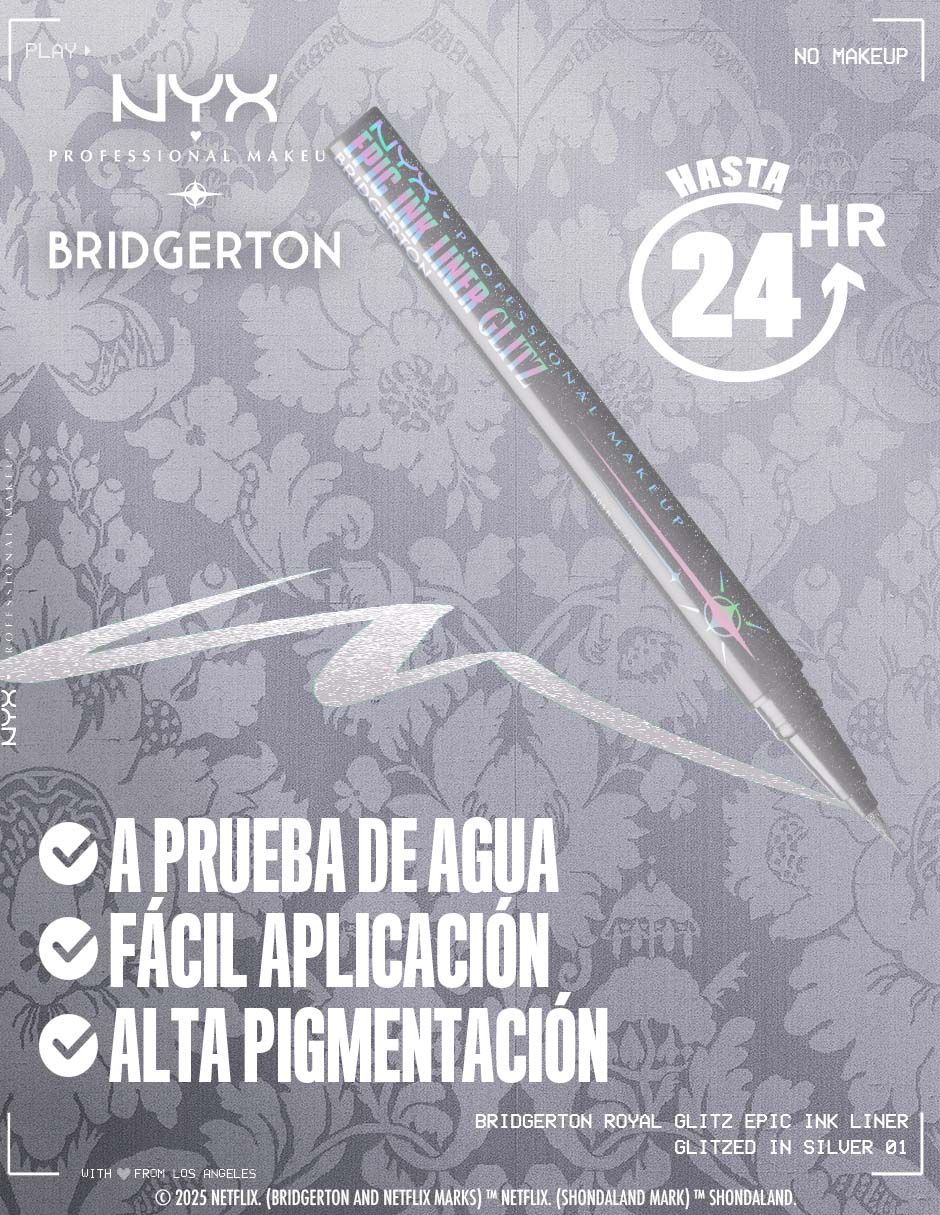 Delineador líquido para ojos metálico Professional Makeup bridgerton 25 5