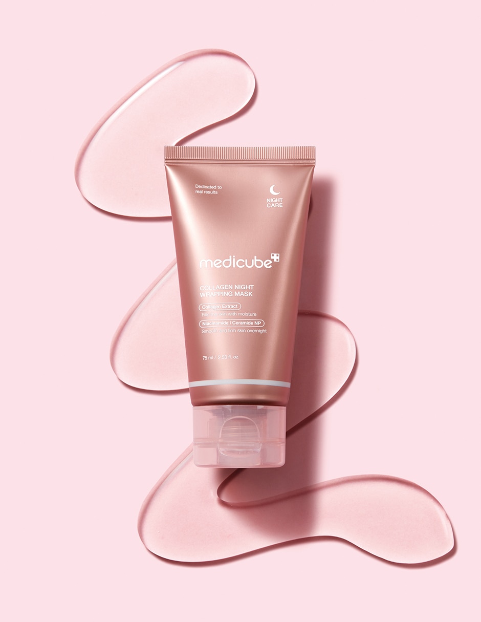 Mascarilla facial Collagen night wrapping mask para hidratar Medicube Night Care 75 ml