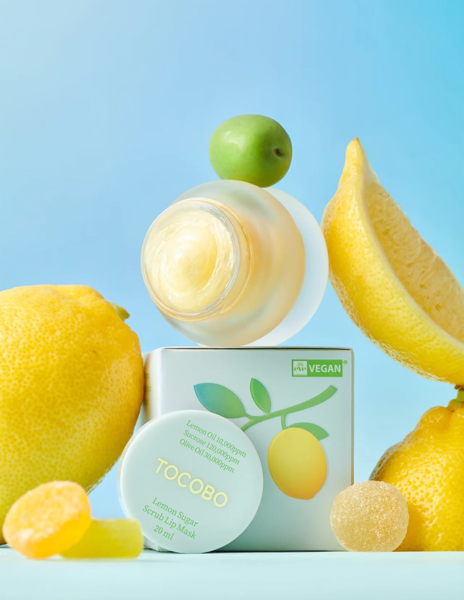 Mascarilla para labios Lemon sugar para exfoliar Tocobo 20 ml