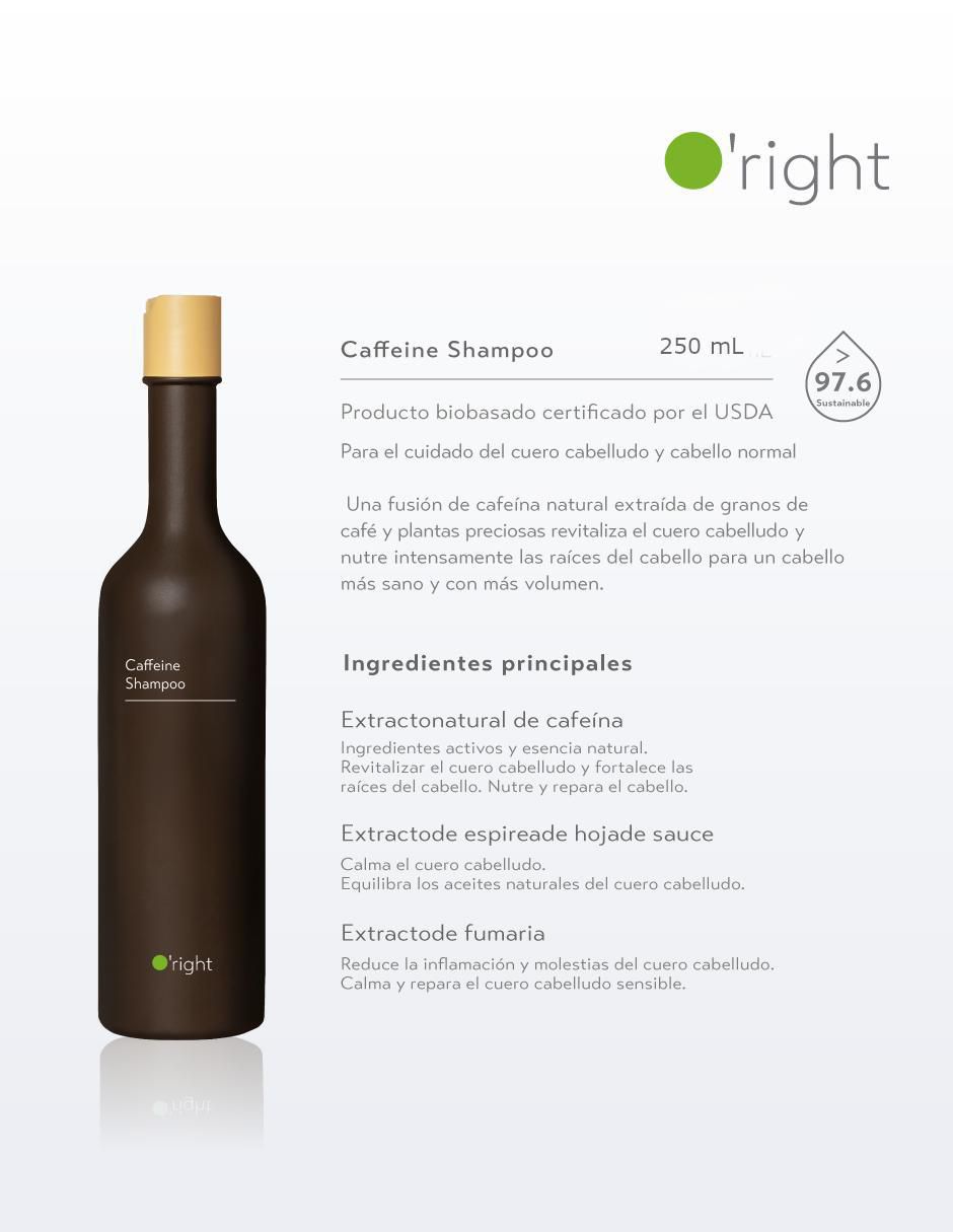 Shampoo anticaída para cabello Caffeine 250 ml 5