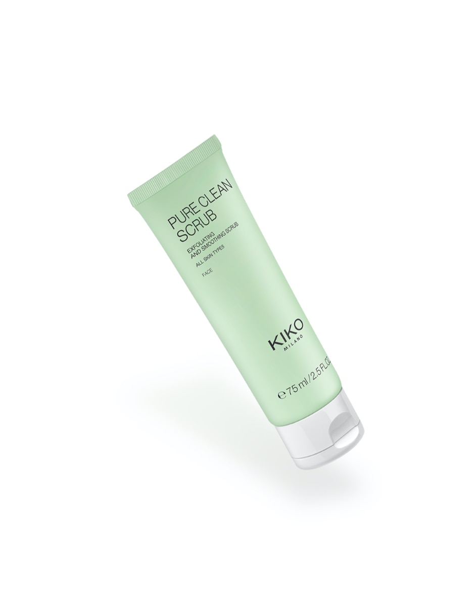 Exfoliante facial pure clean scrub exfoliating and smoothing scrub kiko milano todo tipo de piel