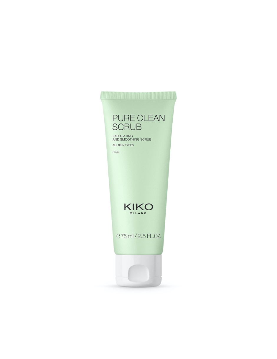 Exfoliante facial pure clean scrub exfoliating and smoothing scrub kiko milano todo tipo de piel