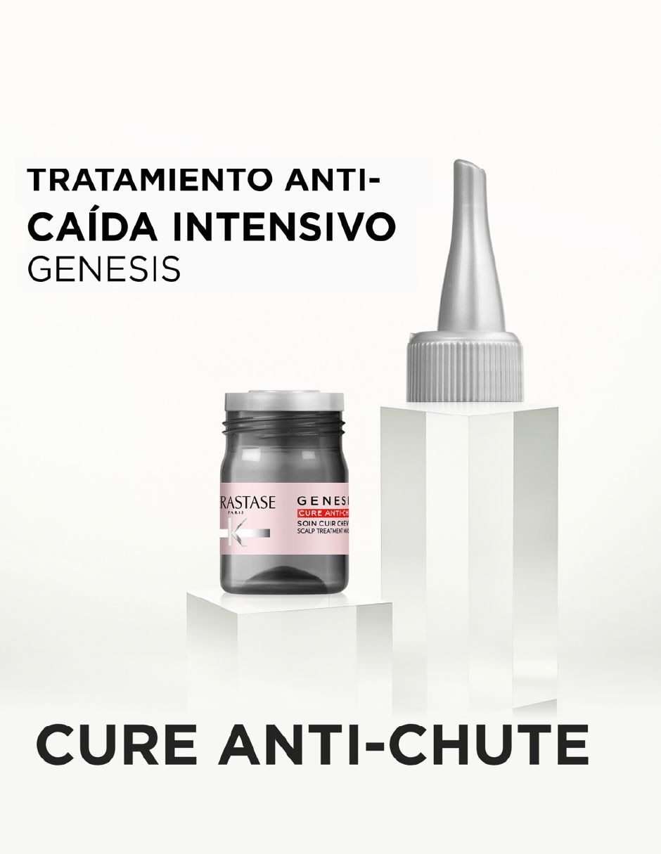 Tratamiento para cuero cabelludo K Gen Cure Antichute 10 6 ml anticaída Genesis 2