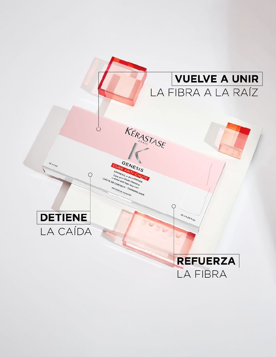 Tratamiento para cuero cabelludo K Gen Cure Antichute 10 6 ml anticaída Genesis 3