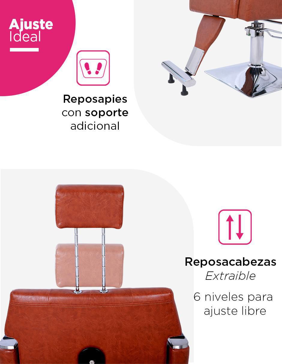 Sillón para barbería adulto