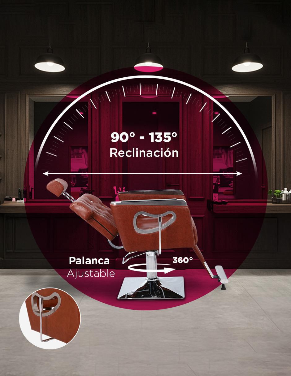 Sillón para barbería adulto 6