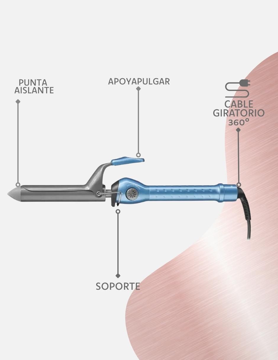 Rizadora BNT100S 25 mm de nano titanium 2