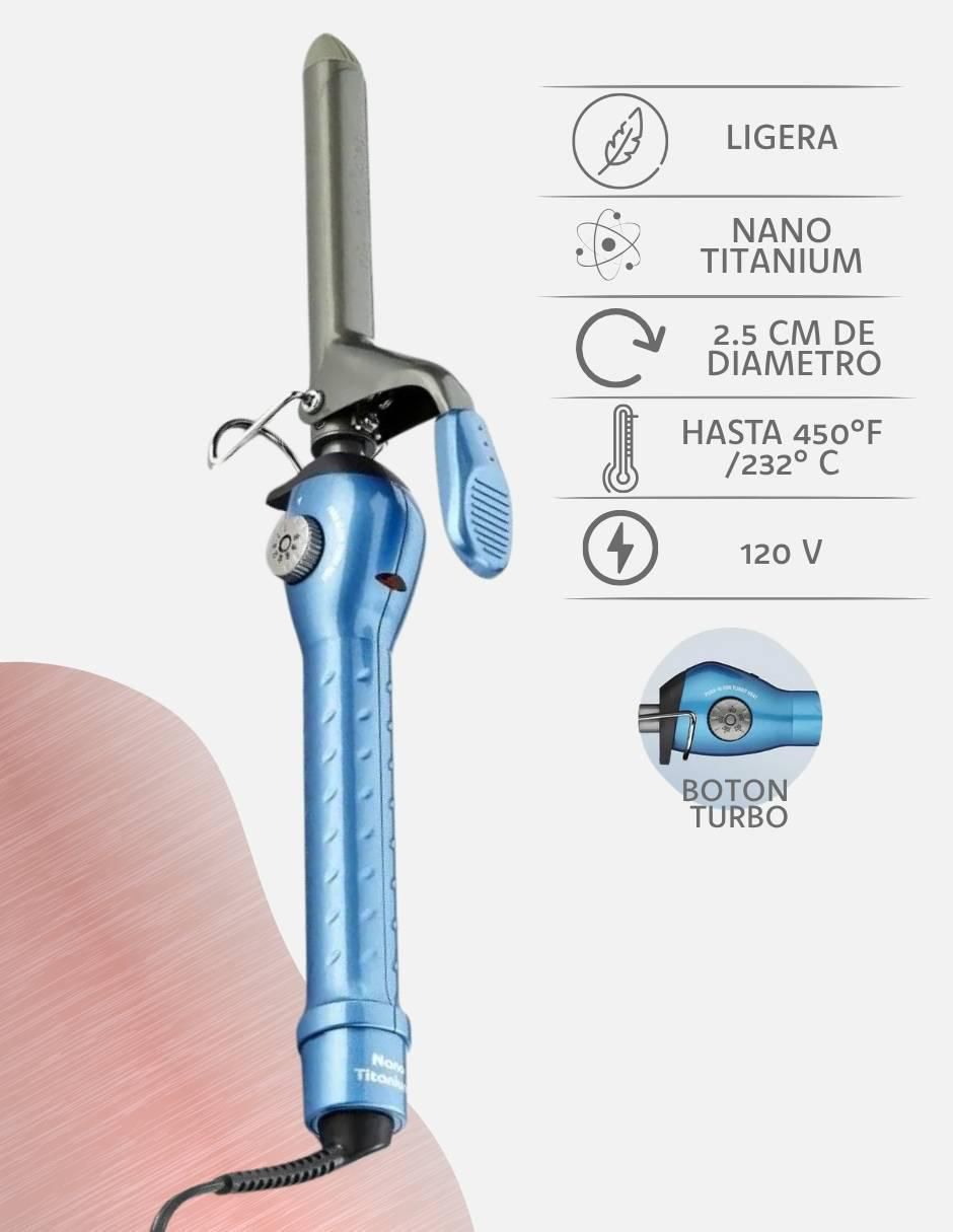 Rizadora BNT100S 25 mm de nano titanium 5