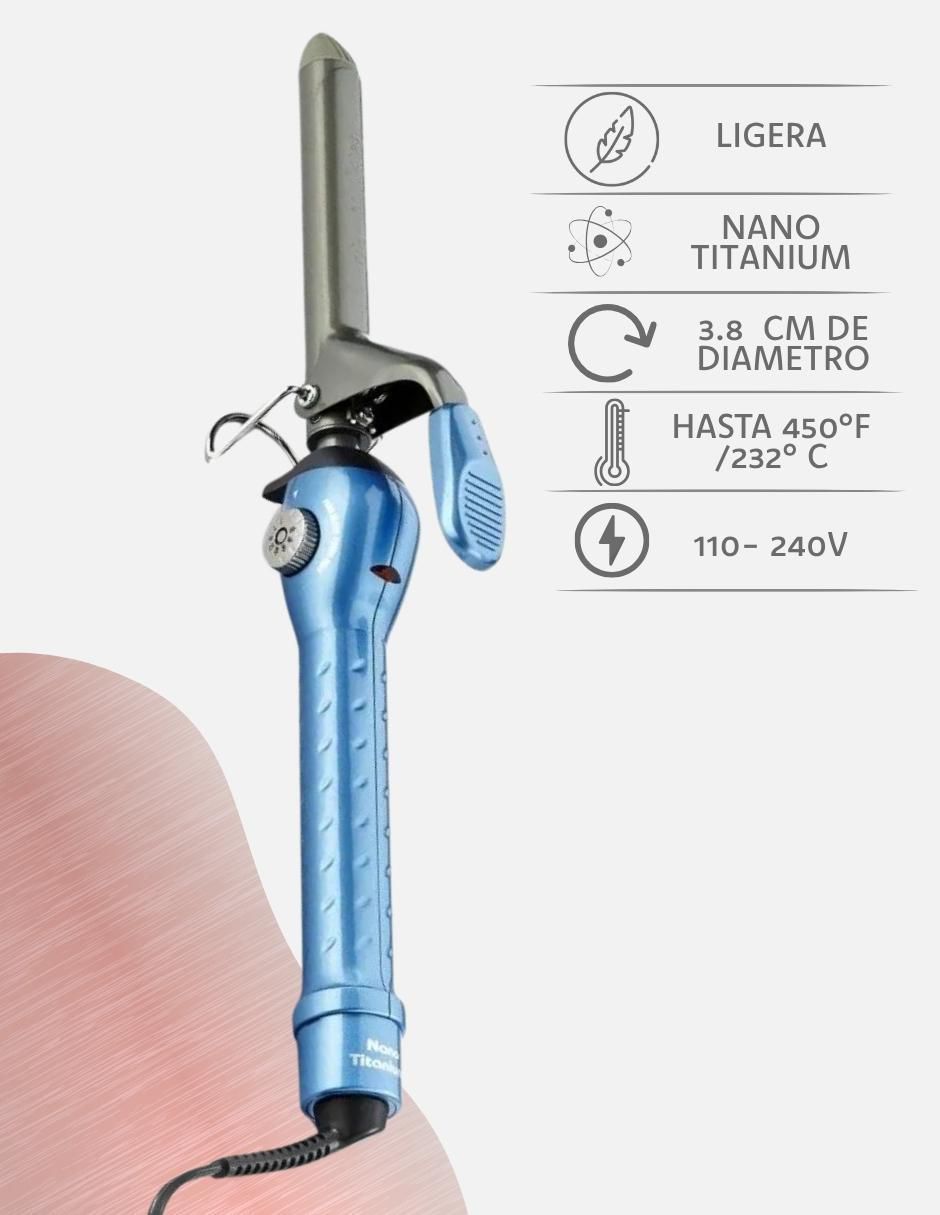 Rizadora BBL-BNT-150S 40 mm	 de nano titanium 3