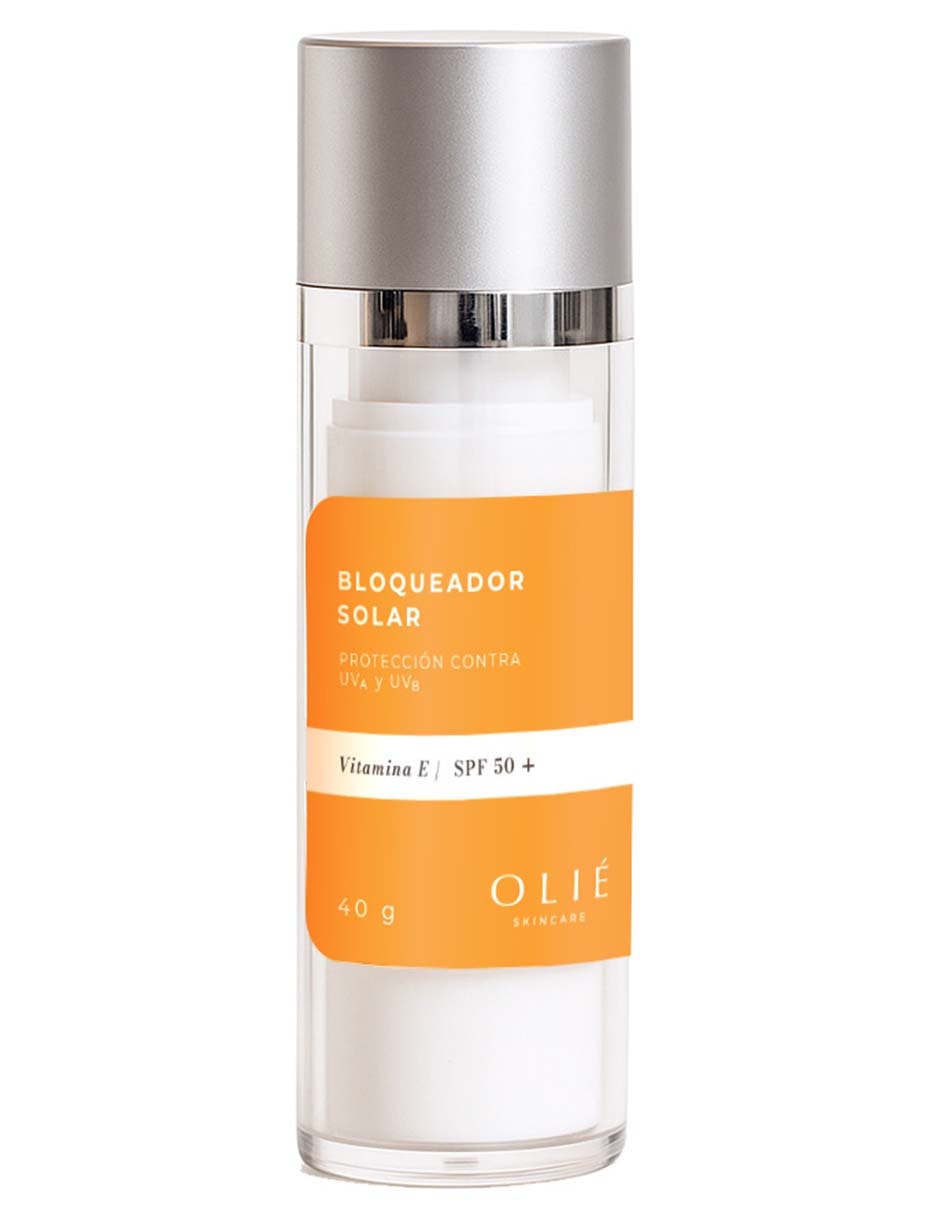 Bloqueador solar FPS 50+ con vitamina E/ SPF 50+ Olié 40 g