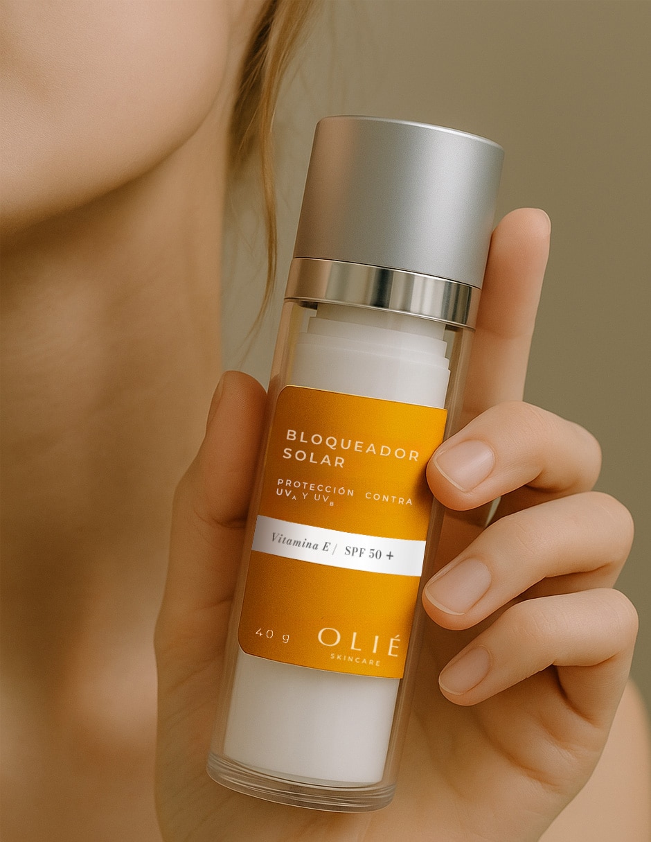 Bloqueador solar FPS 50+ con vitamina E/ SPF 50+ Olié 40 g
