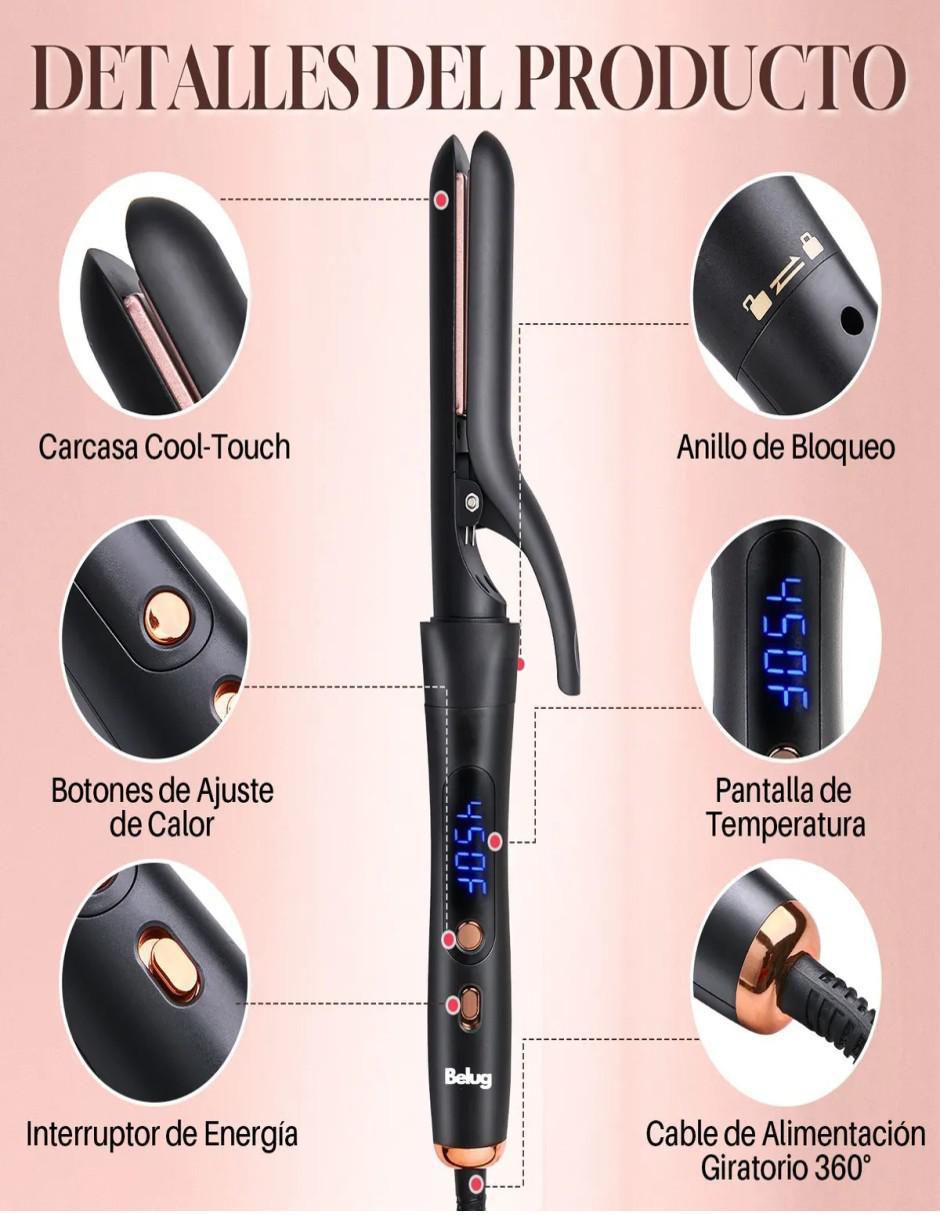 Rizadora Rizador De Cabello 6 en1 de cerámica 5