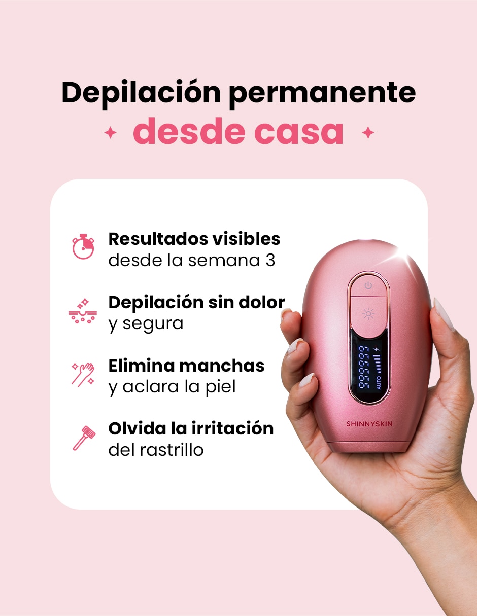 Kit depiladora ipl para rostro y cuerpo 4
