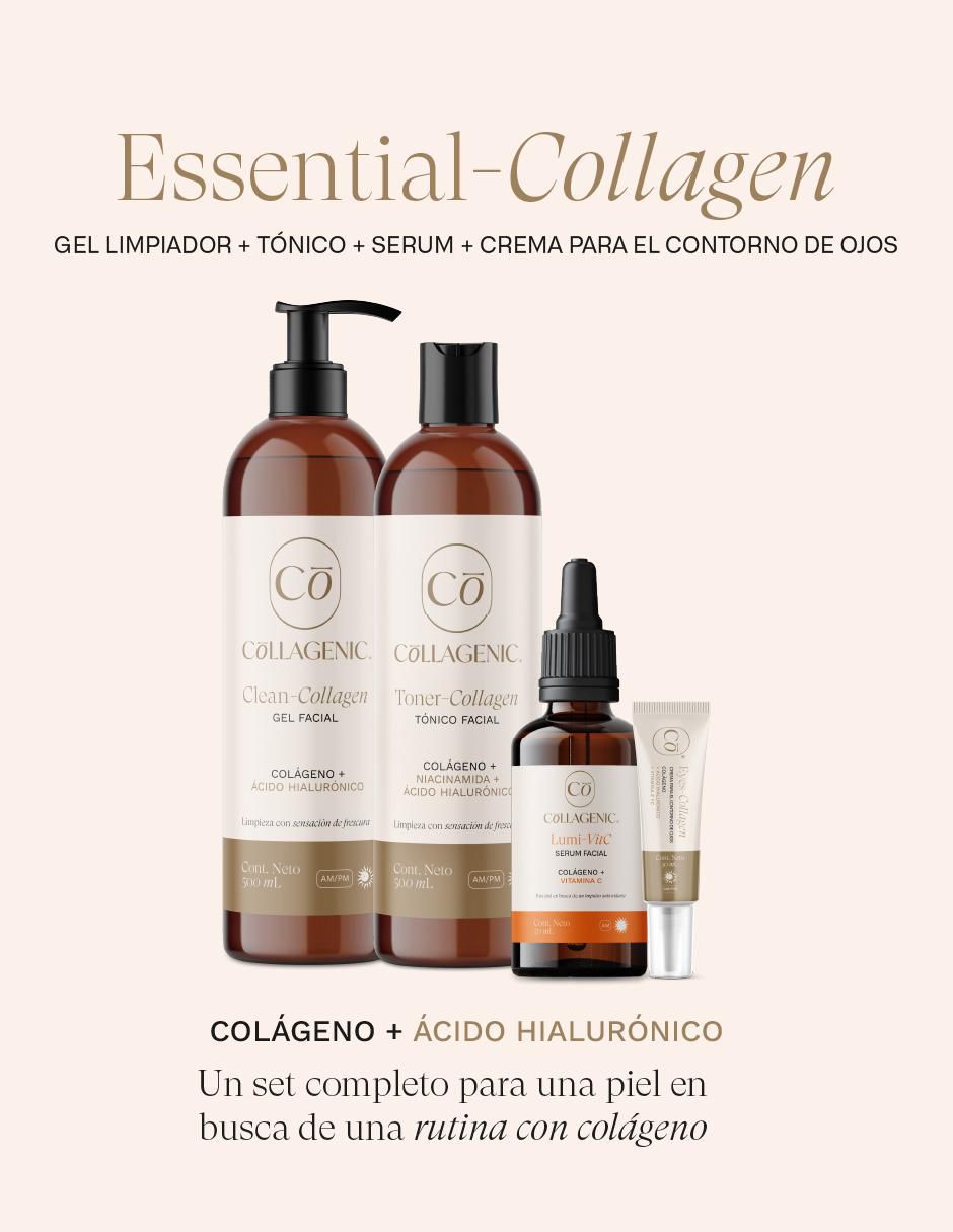 Kit tratamiento facial 4 en 1 cuidado esencial antiedad Premium