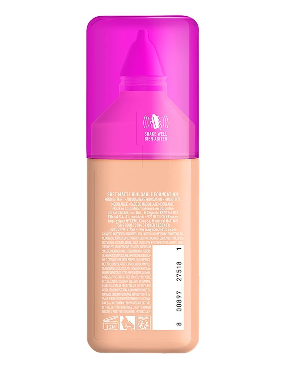 Base de maquillaje líquido Professional Makeup Make EM WNDR mate 5