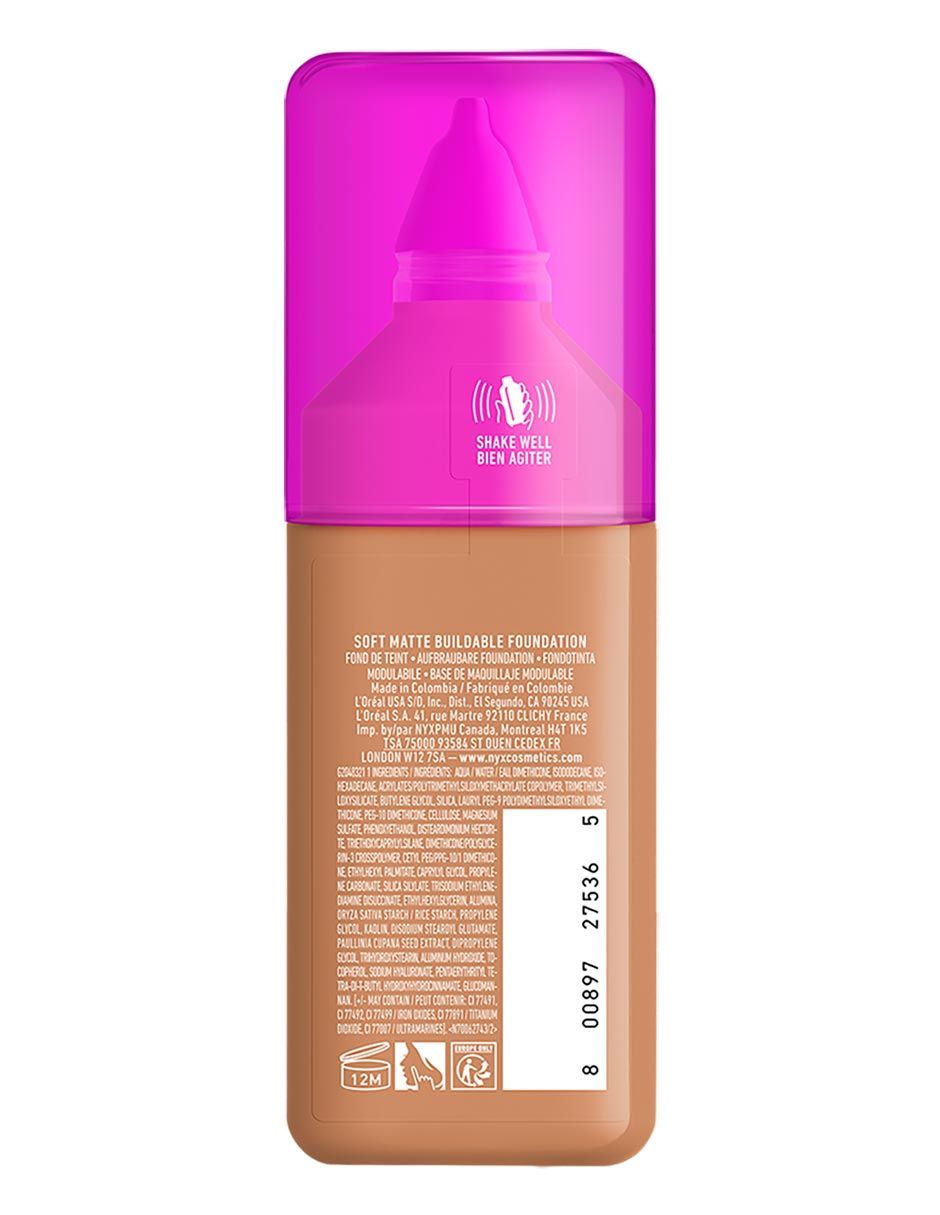 Base de maquillaje líquido Professional Makeup Make EM WNDR mate 9