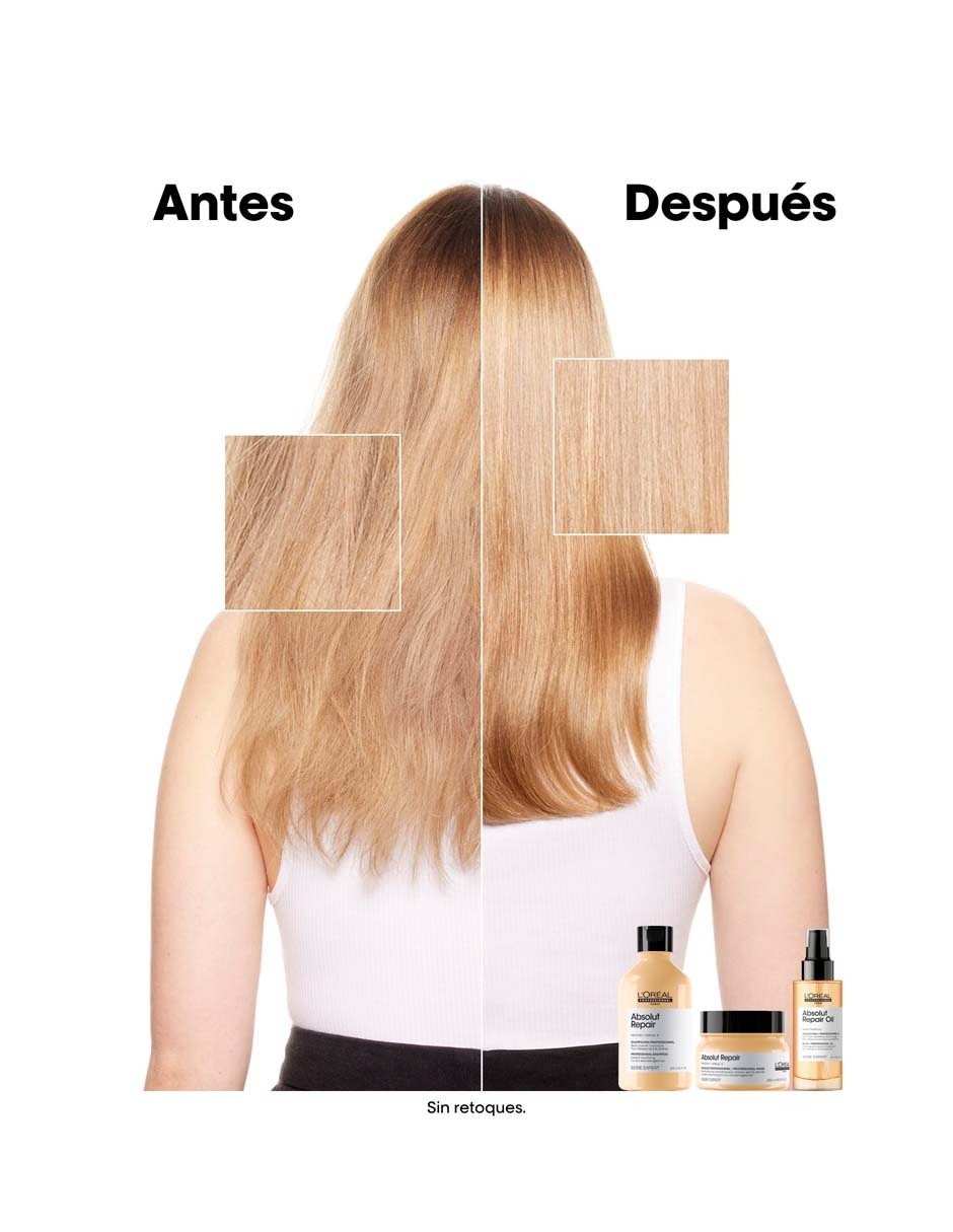 Shampoo reparador para cabello maltratado Absolut Repair 500 ml 2