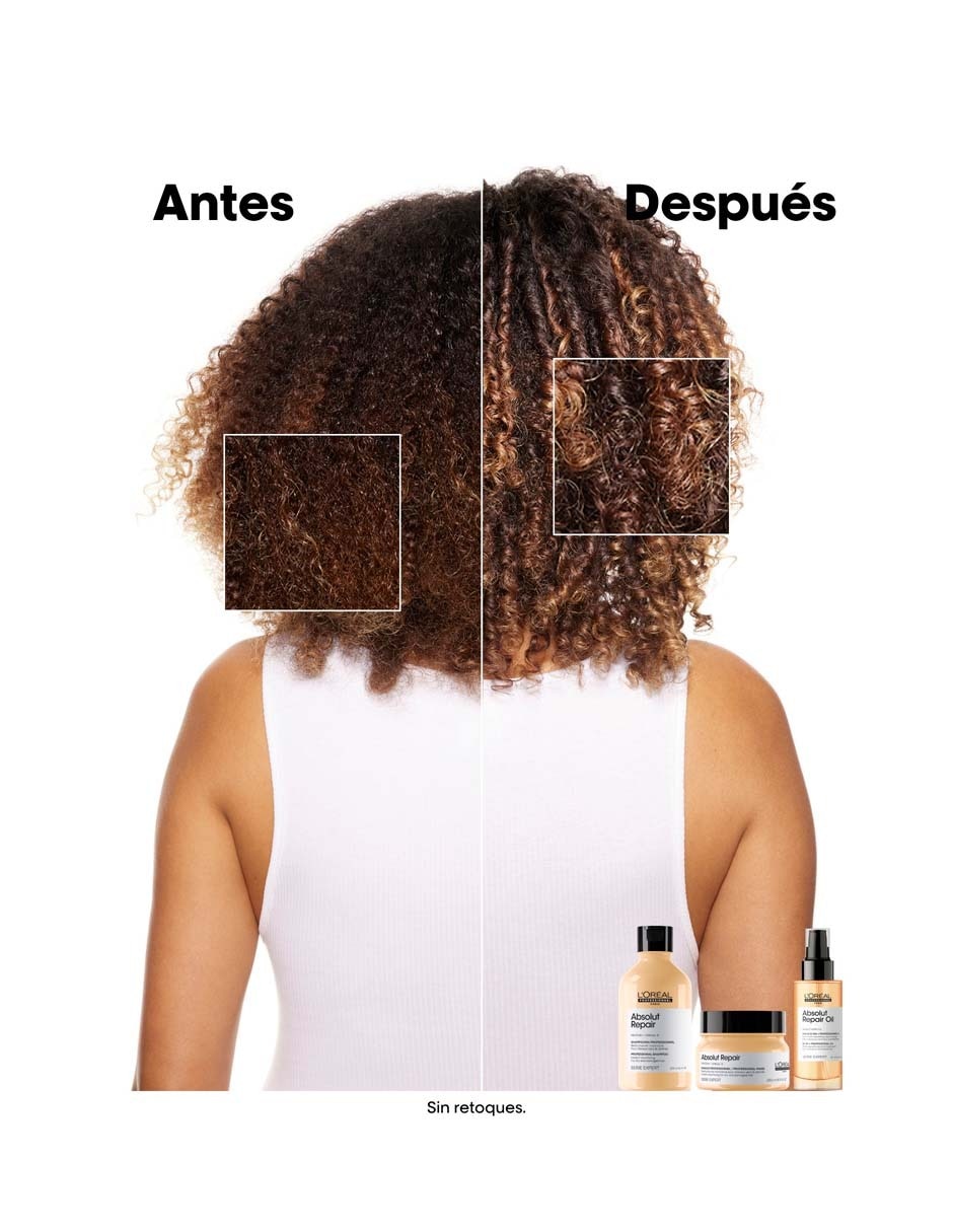 Shampoo reparador para cabello maltratado Absolut Repair 500 ml 3