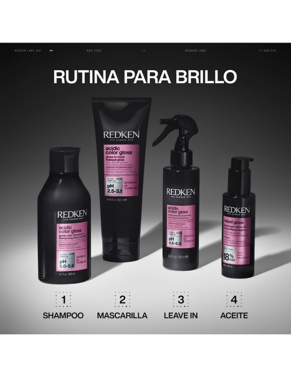 Tratamiento capilar Mascarilla hidratante Redken Acidic Color Gloss