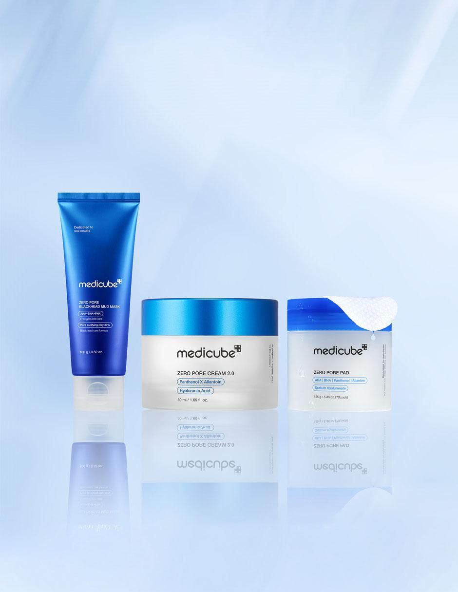 Set tratamiento facial Zero Pore purificador Medicube