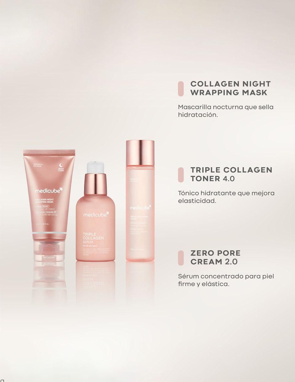 Set tratamiento facial Pack Triple Collagen Reafirmante & Luminosidad reafirmante antiedad