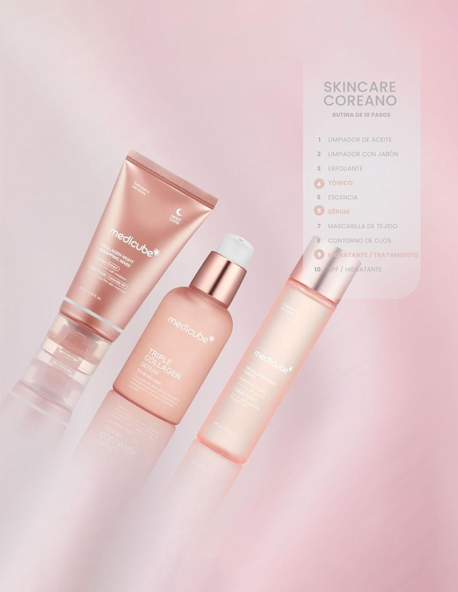 Set tratamiento facial Pack Triple Collagen Reafirmante & Luminosidad reafirmante antiedad