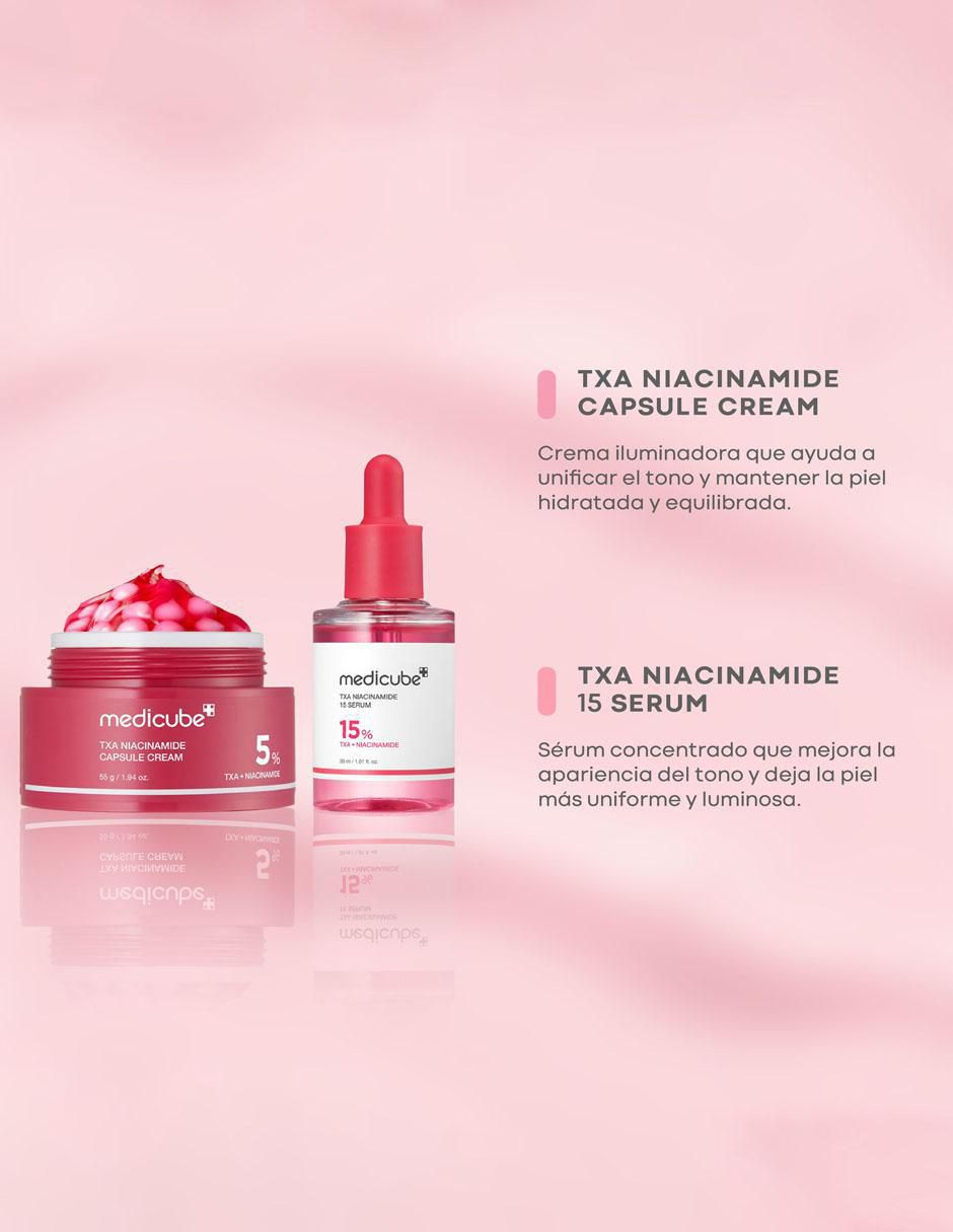 Set tratamiento facial TXA & Niacinamida Claridad y Uniformidad antimanchas
